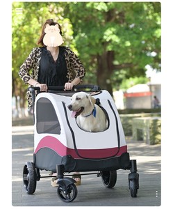 Kingtale Pet Supplies 4 Roues Moyens et Grands <span class=keywords><strong>Chiens</strong></span> Pliable Sortant Handicapé Sac de Transport Pet Trolley - Product Image 2
