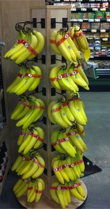 Expositor de pie para plazas de exhibición, de metal cromado y acrílico blanco, modelo Banana Floor Wholesale <span class=keywords><strong>Chiquita</strong></span> - Product Image 3
