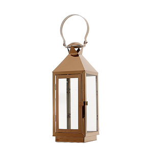 Lampada da Terra <span class=keywords><strong>Vintage</strong></span> in Ferro e Vetro con Candelabro, Decorazione per Esterni e Interni, Portacandele Grande per Tutte le Stagioni - Product Image 5