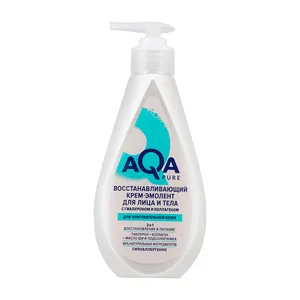 AQA Pure Regenerating cream-emollient for face and body for sensitive skin 250 ml moisturizing anti ageing cream