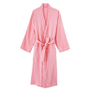 <span class=keywords><strong>Accappatoio</strong></span> da <span class=keywords><strong>Donna</strong></span> in Cotone <span class=keywords><strong>Morbido</strong></span> Oversize, Vestaglia in Mussola di Cotone a Doppio Strato, <span class=keywords><strong>Accappatoio</strong></span> in Garza - Product Image 2