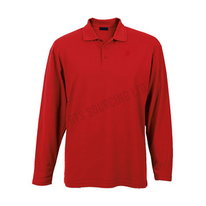 Polo sólido de manga larga para hombre de primera calidad, tela de mezcla de algodón de ajuste clásico, costuras duraderas para oficina o actividades al aire libre - Product Image 6