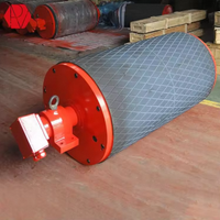 Rouleau électrique durable pour convoyeur à bande / Poulie de tambour de convoyeur à bande / Rouleau d'entraînement de convoyeur Dimensions personnalisables Garantie 1 an