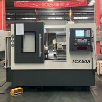 Tour à tourelle CNC TCK50A durable de qualité industrielle avec tourelle motorisée à 12 postes pour le formage d'alliages – Fournisseur Fabricant