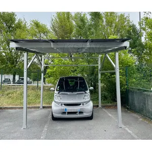 10kw Lichtgewicht Waterdichte Solar Carport Structurele Aluminium Pv Solar Carport Systemen Solar Carports Voor Parkeren