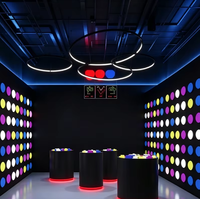 Lampe murale active à induction tactile en acrylique, 2W RGB, pour salle de jeux, KTV, club
