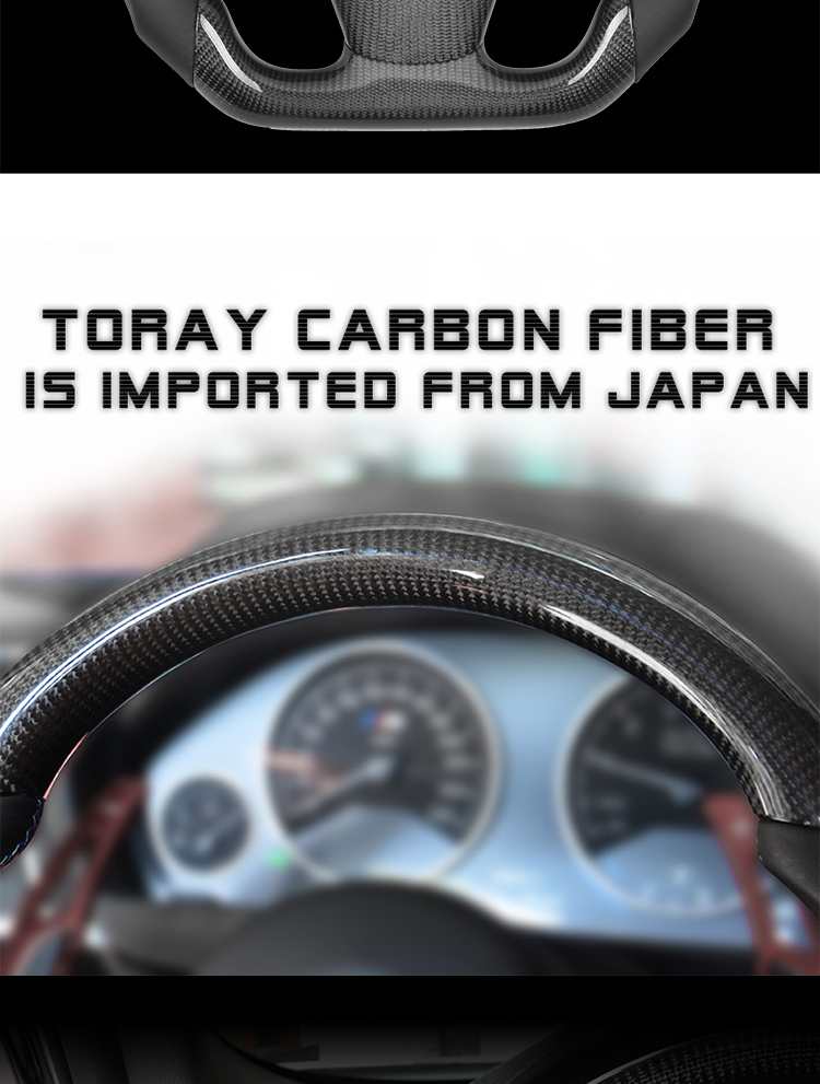 For BMW E60 E63 M5 M6 Custom Alcantar-a Carbon Fiber LED Racing Steering Wheel Original Factory