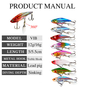 Esca Artificiale a Piastra in Ferro con Paillettes a Foglia di Salice VIB <span class=keywords><strong>Spinning</strong></span> per Lanci Lunghi da Pesca in <span class=keywords><strong>Mare</strong></span> - Product Image 4