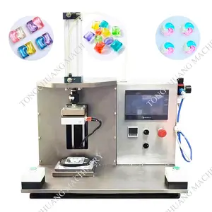 Sample Making Semiautomatic Laundry Detergent Pods Beads Water Soluble Film Packing Machine Filling Sealing Packaging Machinery