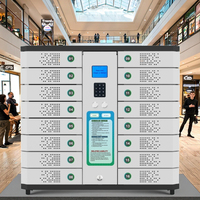 Nouveauté 2025 : Casiers intelligents automatiques en libre-service à 16 compartiments, multi-grilles, avec recharge rapide QC2.0, pour usage intérieur, pour la livraison de colis au dernier kilomètre, en métal