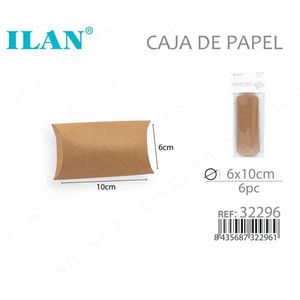 Scatola in Carta Kraft ILAN 6x10 Cm Pieghevole Confezione da 6 Pezzi - Product Image 2
