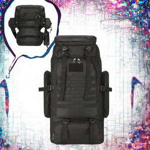 56-76L Large Capacity Tactical <b>Backpack</b> Lightweight Portable Waterproof Molle for Outdoor Hiking Camping Hunting Trekking Travel - Product Image 3