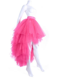 Jupe midi en <span class=keywords><strong>tulle</strong></span> à volants respirante taille empire pour <span class=keywords><strong>femme</strong></span>, taille élastique, <span class=keywords><strong>jupon</strong></span> bouffant long taille unique - Product Image 3