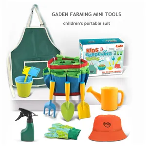 Jouet d'intérieur et d'extérieur pour enfants, fourre-tout tout tout en un, outils de jardinage, cadeau pour garçons et filles