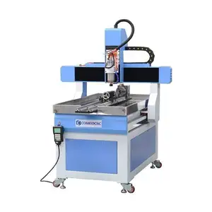 Máquina de grabado de carpintería CNC de 4 ejes Zmax pequeña automática