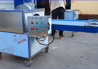 Fruit- en groentesnijmachine met motor & tandwiel voor fruitverwerkingsbedrijven (voor aardbeien, paprika's, citroenen, pompoenen, kool etc.)