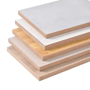 एमडीएफ बोर्ड निर्माता 3एमएम लकड़ी प्राकृतिक लिबास एमडीएफ पैनल शीट सादा कच्चा एमडीएफ बोर्ड