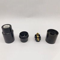 Alta calidad E12 Diente de aluminio autoblocante diente completo baquelita portalámparas baquelita