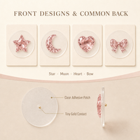 Patchs d'acupression auriculaire colorés pour la relaxation et le bien-être, graines thérapeutiques pour l'oreille, emballage en vrac