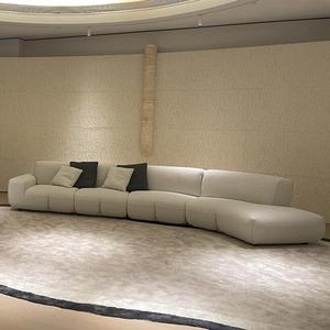 Bắc Âu chính hãng chất liệu vải đơn giản phòng khách Modular <span class=keywords><strong>Sofa</strong></span> giường ngả góc combinational cắt ăn khách sạn sử dụng - Product Image 2