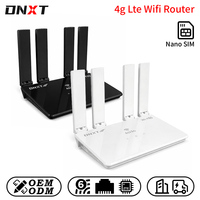 Routeur Wifi 4G LTE DNXT Cat4 2.4GHz avec carte SIM, mode AP, modem Type-C, antenne pliable, modem Internet pour usage domestique