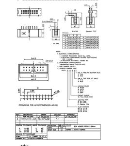 IDC/<span class=keywords><strong>JTAG</strong></span> 2.54 DC3 connecteur d'en-tête de carte PCB à broche mâle 2*3/4/5/6/7/8/26/40P pas d'en-tête de boîte à douille enveloppée droite 2.54mm - Product Image 3