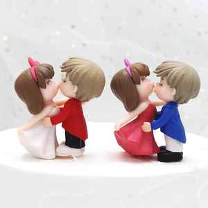 Gâteau d'anniversaire décoration couples nouvellement <span class=keywords><strong>mariés</strong></span> gâteau topper - Product Image 1