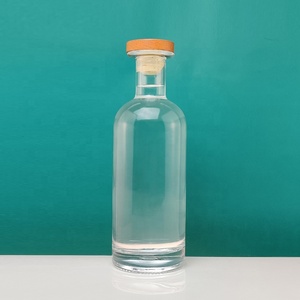 Xi Lanh Tròn Hình Dạng Rộng Môi Thêm Đá Lửa Chai Rượu Thủy Tinh 70cl Gin 700Ml Chai Thủy Tinh - Product Image 4