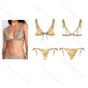 Oem صديقة للبيئة ملابس سباحة للسيدات معاد تدويرها مخصص بدلة حمام بيكيني تصنيع مجموعة ملابس السباحة البائع الشركة النساء مع الشعار - Product Image 2