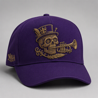 Casquette de baseball personnalisée style Old English, 5 panneaux, visière incurvée, style Dad Hat, streetwear urbain West Coast, vente en gros, faible MOQ