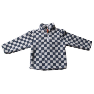 Bán Buôn Cực Fleece Dày Vải Bé Cô Gái Dây Kéo Áo Khoác In Phương Tây Mùa Đông Mùa Thu Dài Tay Áo Trẻ Em Sherpa Tops - Product Image 5