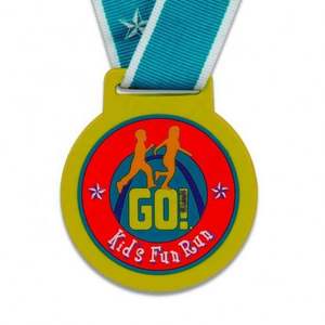Customised Soft Pvc Silicone Rubber <b>Kids</b> Running Race Sport Medal - Product Image 1