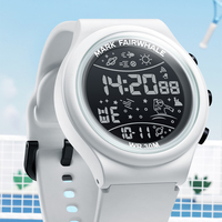 Mark Fairwhale Herren Digitale Multifunktions-Sportuhr 44mm Leuchtanzeige 30m Wasserdicht Silikonarmband Leichtgewicht FW-4440