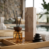 Diffuseur de parfum d'ambiance de luxe pour la maison, longue durée, haut de gamme, pour chambre, hôtel, salle de bain, parfum élégant, sans flamme, diffuseur à bâtonnets aromatiques