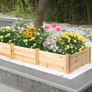 Kit de lit de jardin surélevé <span class=keywords><strong>en</strong></span> <span class=keywords><strong>bois</strong></span>-boîte de jardinière surélevée <span class=keywords><strong>pour</strong></span> jardin extérieur pot de jardinière <span class=keywords><strong>pour</strong></span> plantes <span class=keywords><strong>en</strong></span> <span class=keywords><strong>bois</strong></span> - Product Image 6