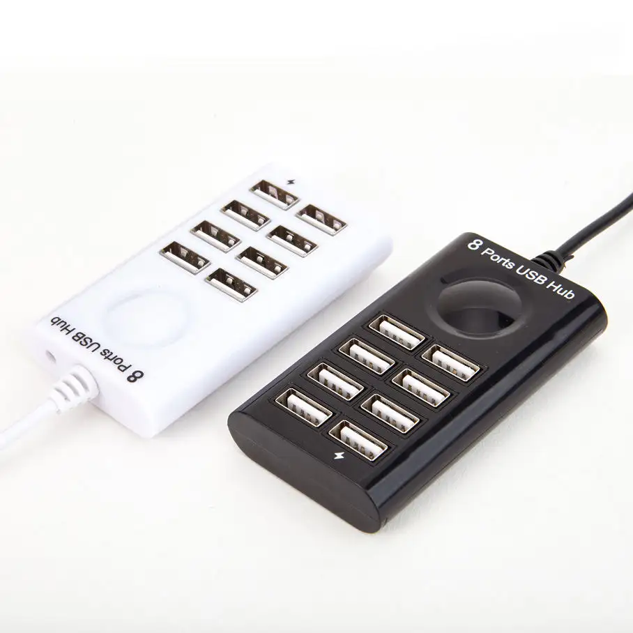 8 Port Usb 3.0 Hub With Power Switches Extended Usb Hub 3.0 Fast Charging Adapter Computer Docking Station