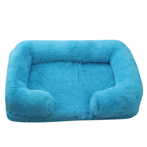 Customized Anti-Slip Donut Dog Bed with Washable Removable Cover Soft <b>Plush</b> Faux Fur Calming <b>Cat</b> Bed Customizable Pet Mats Pads - Product Image 5