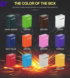 Y Y โรงงานผลิตตามสั่งกล่องเก็บของสำหรับแลกเปลี่ยนการ์ด TCG ขนาดใหญ่พิเศษ80+ 100ทรงสี่เหลี่ยมแข็งแรงทนทานบรรจุได้50ใบ - Product Image 6