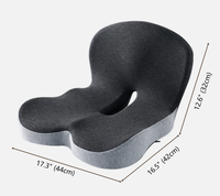 Coussin de dossier en forme de donut pour hémorroïdes, en mousse à mémoire de forme, pour chaise de bureau, soulagement de la douleur des escarres, grossesse, post-partum, écologique, amovible