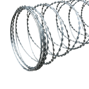Alambre de Acero de Alta Seguridad con Cuchillas Afiladas de 450 mm y 600 mm de Diámetro, Alambre de Púas en Espiral para Protección de Muros Perimetrales - Product Image 6