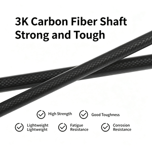 Bastón de Trekking Plegable de Fibra de Carbono, 3 Secciones Ajustables, Mango de Corcho Ligero, Bloqueo Rápido, Punta de Goma - Product Image 2
