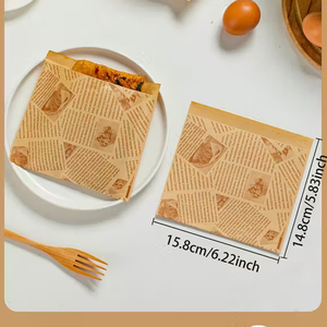 Impresión personalizada Kraft grado alimenticio <span class=keywords><strong>a</strong></span> prueba <span class=keywords><strong>de</strong></span> grasa para llevar tipo <span class=keywords><strong>de</strong></span> <span class=keywords><strong>entrega</strong></span> pollo frito perro caliente Eco bolsas <span class=keywords><strong>de</strong></span> papel <span class=keywords><strong>a</strong></span> prueba <span class=keywords><strong>de</strong></span> grasa - Product Image 4