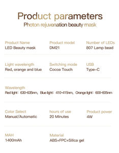 2025 New Arrival 3 <span class=keywords><strong>Color</strong></span> Mask Technology <span class=keywords><strong>Therapy</strong></span> Personalizar Power Time Beauty Tool para uso doméstico - Product Image 5