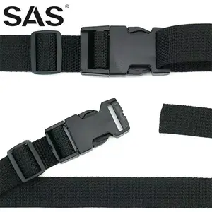SAS Wholesale Supplier Accept Custom Logo Size Black Color OEM ODM Plastic Quick Release Buckle