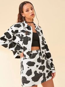 cow pattern jacket