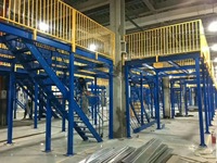 Système de rayonnage d'entrepôt multi-niveaux robuste et personnalisé Gangli HD-MR-22, protégé contre la corrosion, avec mezzanine en acier massif