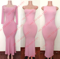 Robe de soirée moulante maxi côtelée sexy pour femme, grande taille, avec logo personnalisé, idéale pour les fêtes et clubs, tenue d'été