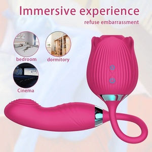 Weiblicher G-Punkt-Rosen-<span class=keywords><strong>Vibrator</strong></span> mit USB-Stromversorgung und 10 Kuss-Modi Vibrierender <span class=keywords><strong>Dildo</strong></span> für Oralsex-Spielzeug - Product Image 3