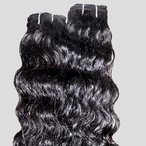 Meilleures ventes : Extensions de cheveux indiens Remy à cuticules alignées, tissage machine, double trame, 100g, ondulation naturelle profonde lâche, cheveux bruts, permanent - Product Image 1