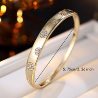 Bracelet en zircon pour femme Resoul, bracelets fins, bracelets anti-ternissement, bijoux en or, accessoires de mode pour femmes